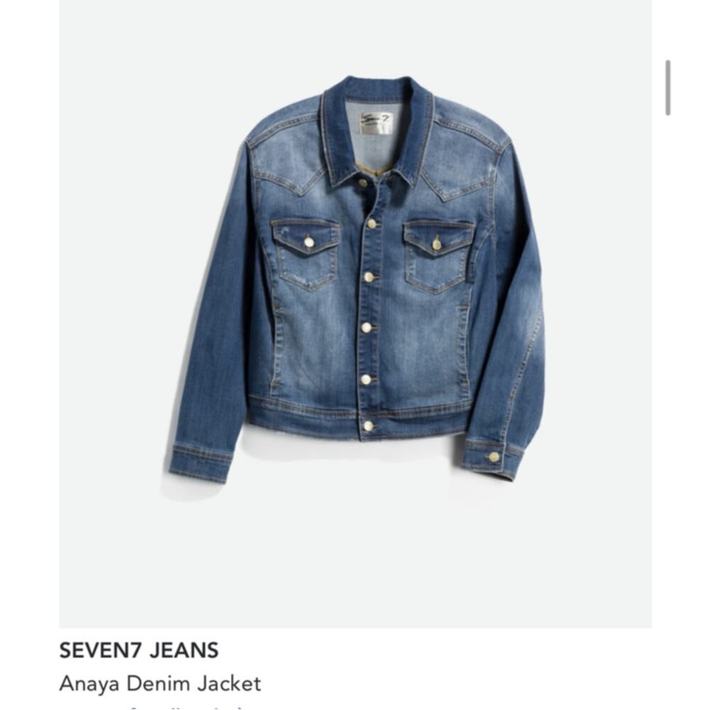 Seven7 Seven Stitch Fix Jeans Plus Size Anaya Distressed Denim Jacket Jean 1x